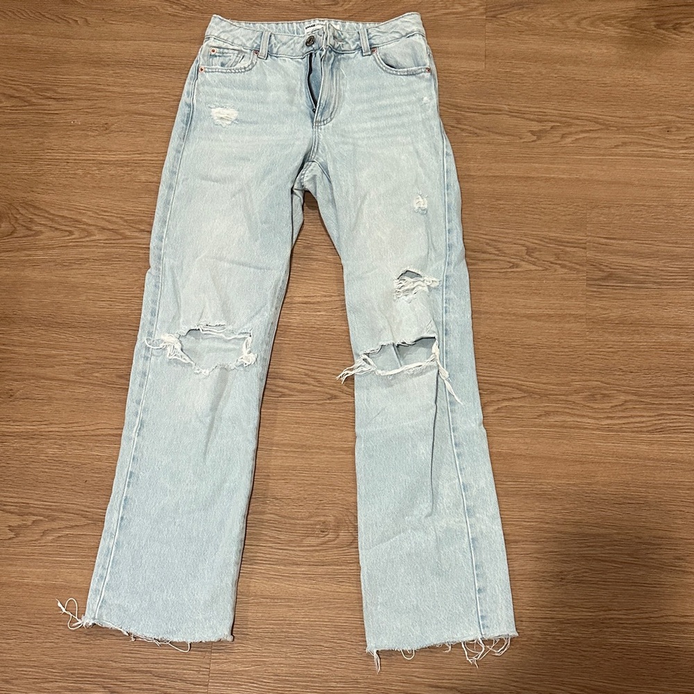 Garage Denim Distressed Light Blue Women's Jeans